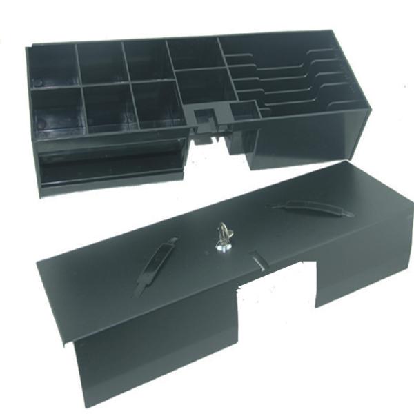 Коробка наличных денег металла черного мини сальто ящика наличных денег POS RoHS 6V 12V верхняя