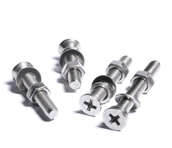 China Manufacturer Stainless Steel Cross Countersunk Head Screw Fastener Pan Head