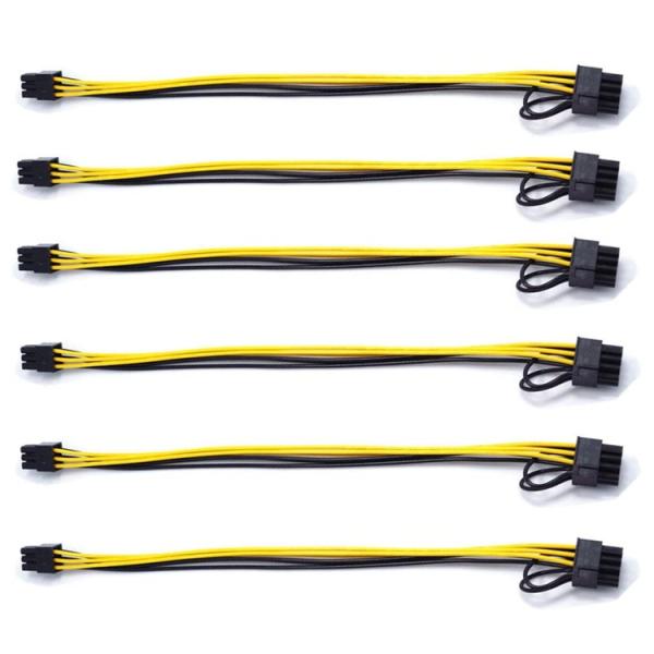 PCIE 6 Pin to 8 Pin GPU  ATX Video Graphics Card PCIE PCI Express Power Cable