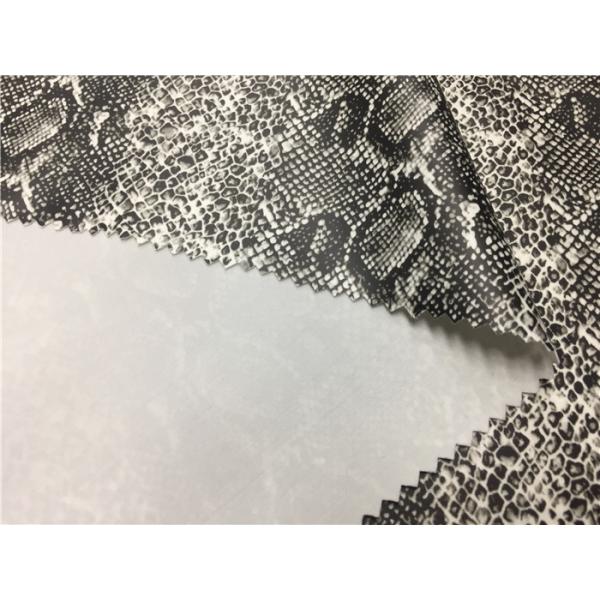 Four Way Stretch Faux Snakeskin Fabric 0.35mm For Fashion Ladies Leggings