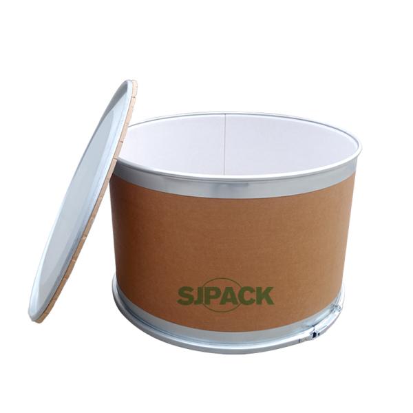 25L Hot Melt Glue Cardboard Drum Kraft Paper 3.5mm Thickness