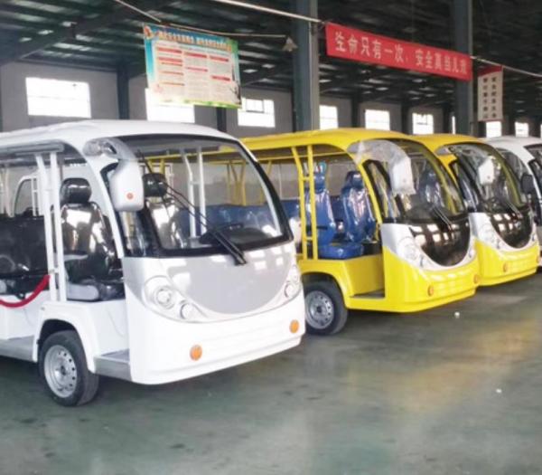 60V battery operated electric shuttle bus China factory supply cheap price electric sightseeing car  for sale