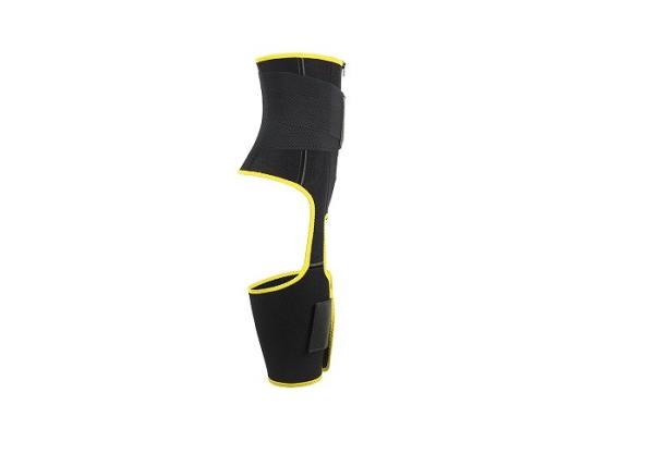 O laço amarelo do ajustador da coxa da cintura cerca o instrutor Thigh Trimmer MHW100078Y da cintura