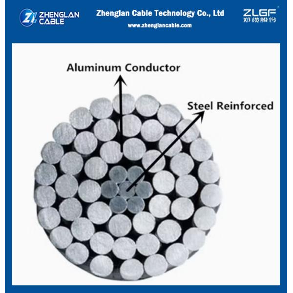 Cable ACSR à l'étage Conducteur en aluminium nu Conducteur renforcé en acier BS 215
