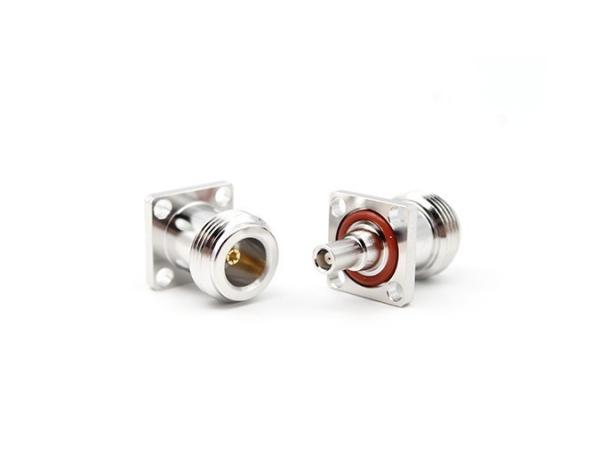 RF Adapter N Female to MCX Female Flange