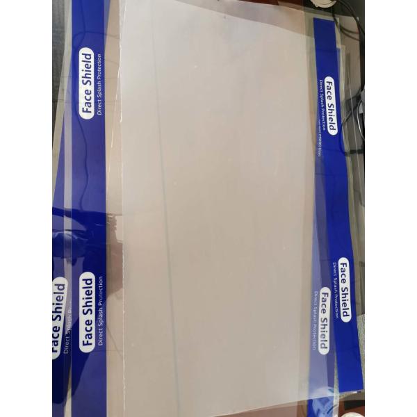Customized Face Shield Material 0.2mm 0.25mm Clear Pet Film Plastic Sheet