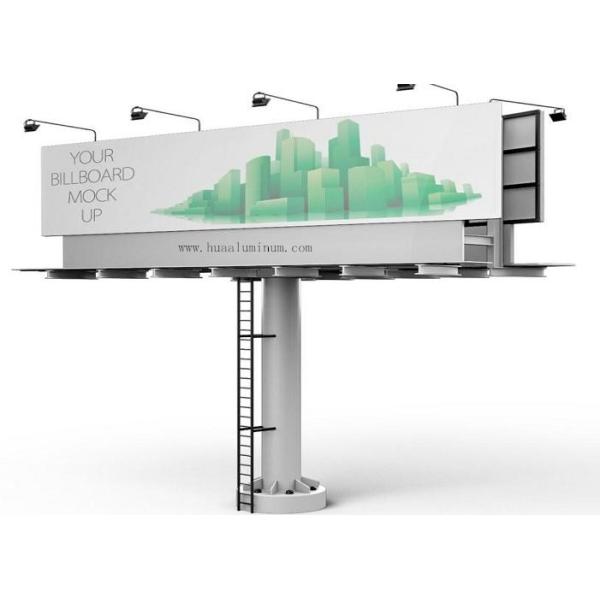 Fireproof Aluminum Composite Sign Panel Sheet , PVDF Coated Aluminum Sign Board 4x8