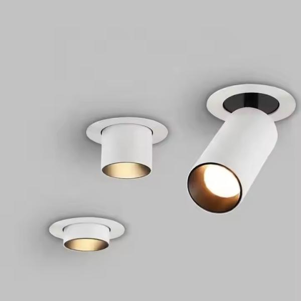 Adjustasble Recessed LED Spotlights 10W 15W 25W 30W COB Retractable Downlight