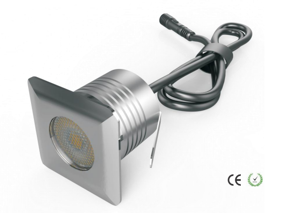 12-24В светодиодный квадратный наземный светильник 3W IP67 Алюминиевый RGB наружные светодиодные лестничные фонари