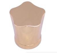Customized Star Shaped Gold Plated Zinc Alloy Perfume Bottle Caps For High-End Perfume Packaging Solutions