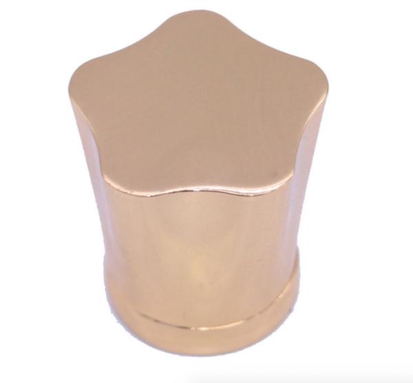 Customized Star Shaped Gold Plated Zinc Alloy Perfume Bottle Caps For High-End Perfume Packaging Solutions