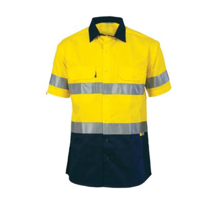Camisas de trabalho de alta visibilidade de manga curta