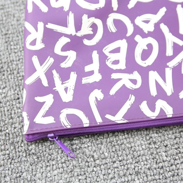 Sac de maquillage personnalisé en PVC, poids léger, écologique, plastique fermé à glissière, sac de rangement cosmétique