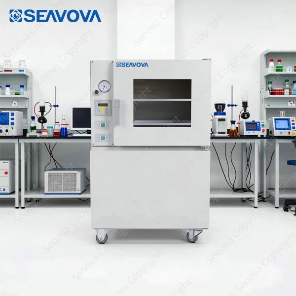 50L 400C Floor Standing Vacuum Oven NuOven VQ52-7 with Shelf Heating