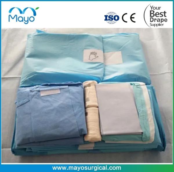 Sterile Blue Nonwoven Caesarean Surgical Drape for Hospitals