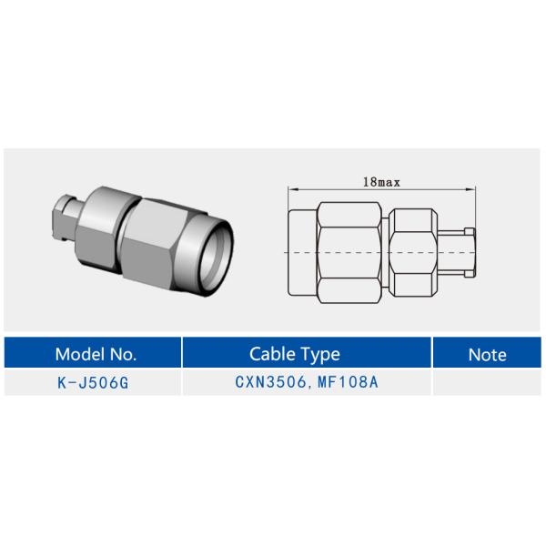 K2.92 Male Stainless Steel Male RF Connector For CXN3506/MF108A Cable  Plug