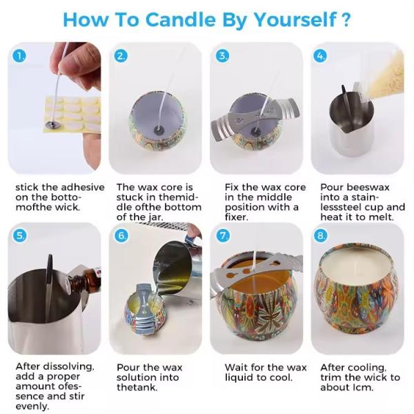Scented Candle Material Kit Creative Indoor Smoke Free Handmade Candle Making Diy Kit
