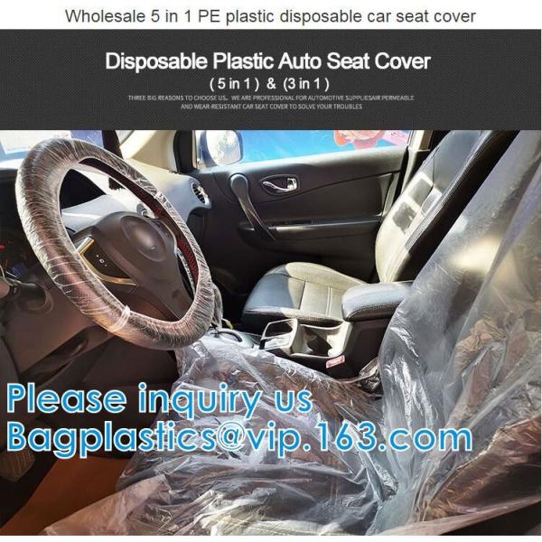 Biodegradable Compost Car Floor Mat Auto Disposable Steering Wheel Seat Cover Interior Accessories Steering Tire Bags