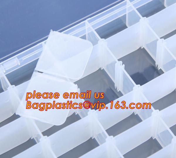 Plastic Storage Box With 15 Removable Compartments Tool Containers, plastic divided storage box for candy and nuts