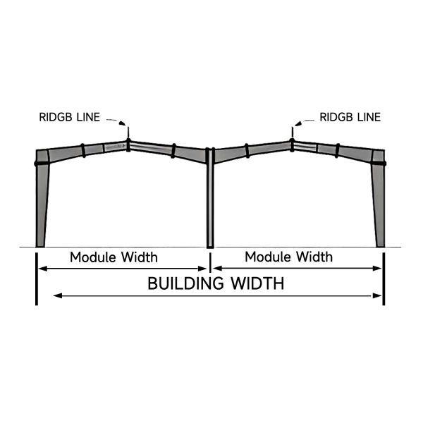 1000 Square Meter Prefabricated Ready Made Steel Structure Warehouse Building for Food Factory