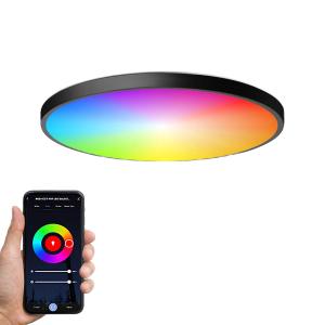 RGB CW WW LED APP Ctrl Couleur rêve sans pas Dimmable Lampes de plafond LED Pour