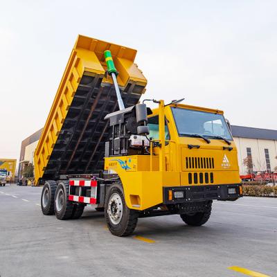 Caminhão basculante subterrâneo de cabine fechada 6*4 35 toneladas com motor YC6MK375-T300