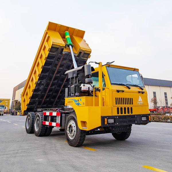 Closed Cabin 6*4 Underground Dump Truck 35 Tons With YC6MK375-T300 Engine