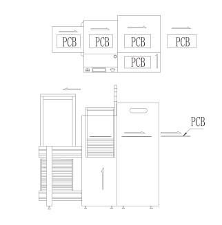 Máquina de carregamento de PCB totalmente automática Sucção a vácuo para linha SMT
