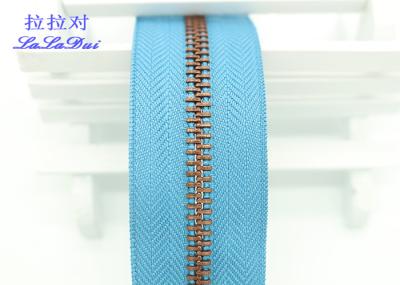 Bright Color Tape 10 Inch Separating Zipper , Long Chain Coil Zipper By The Yard