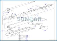 YM172186-72190 YM17218672190 Boom Cylinder Service Kit Fits PC09FR-1