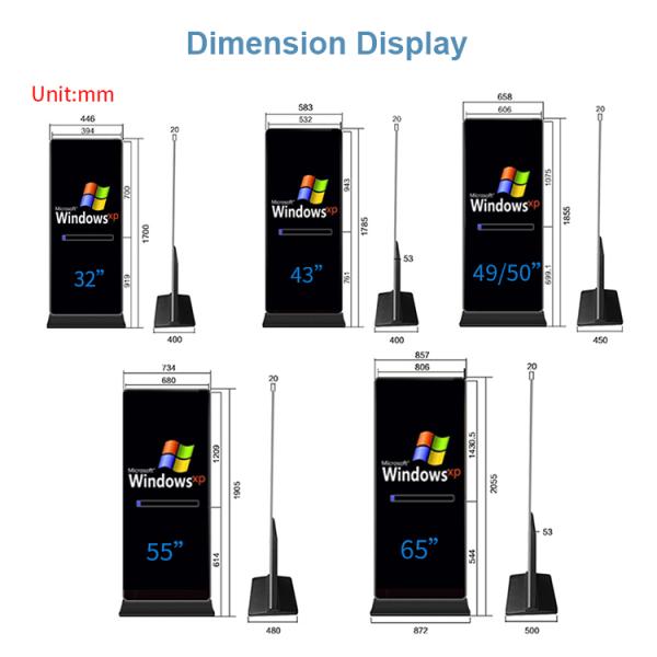 Экран касания виртуального зеркала ТВ 55inch DIY разминки 3D умного умный