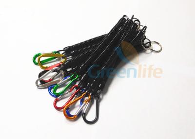 Colored Aluminum Fishing Pliers Lanyard Carabiner Attach Anti - Lost Black