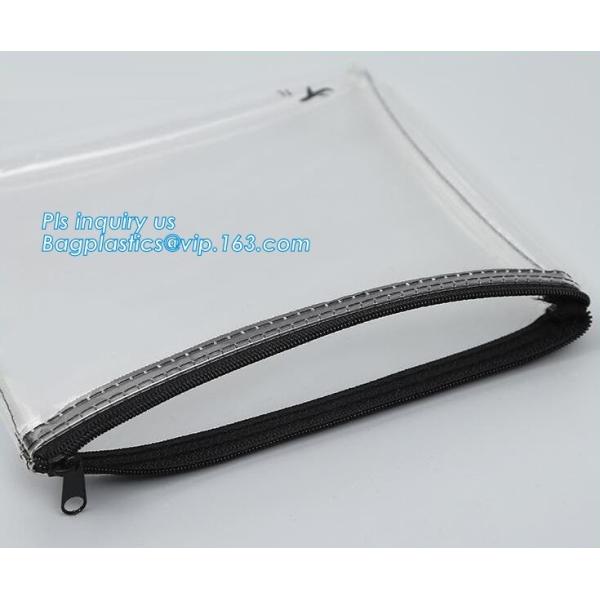 Изготовленный на заказ макияж молнии слайдера ЕВА логотипа чистит сумку щеткой упаковки, полиэтиленовый пакет /writable сумки молнии слайдера с молнией, слайдером