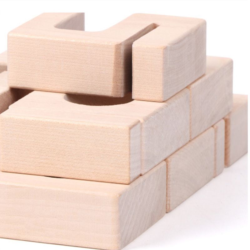 Номер Jenga баланса деревянный преграждает строительные блоки игрушек 16cm слон деревянные