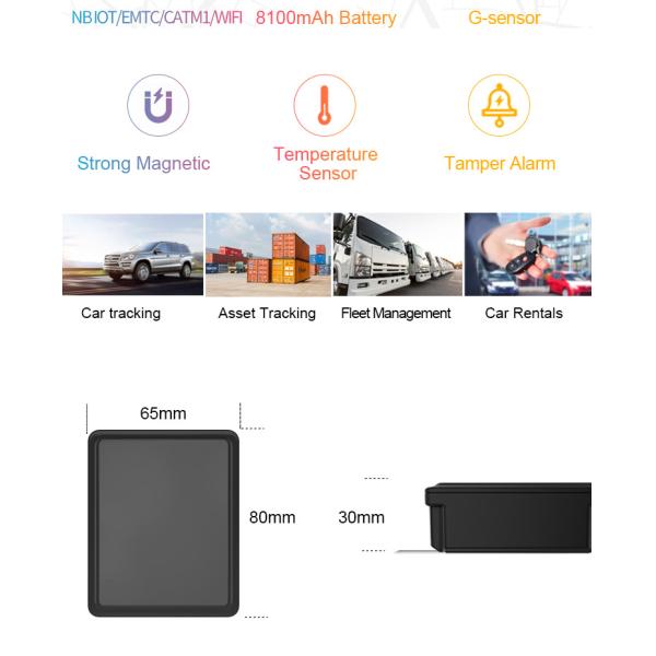 Отслежыватель Lte-M N.B.-IoT Bluetooth Имущества