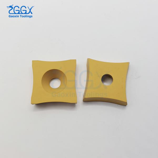 CVD Coating Lathe Cutting Cemented Carbide Inserts Golden Gray