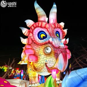 Realistic Triceratops Baby Sculpture Lighting for Outdoor and Park Decoration