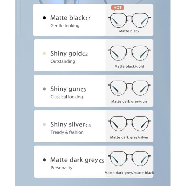 Алюминиевые стекла рамки титана магния, изготовленный на заказ объектив вокруг стекел рецепта