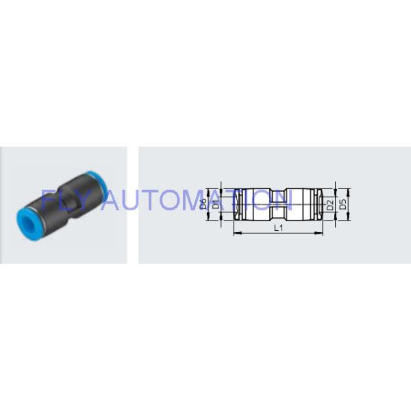 Push In Connector Pneumatic Tube Fittings QS-12-10 153040 4052568011017