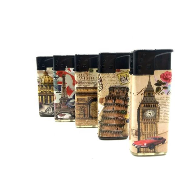 Настраиваемый логотип портативный одноразовый пластиковый ветроустойчивый сигаретный зажигалка для наружного использования