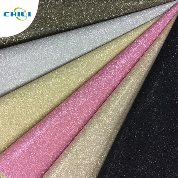 Good Price For New Products Glitter Leather Fabric