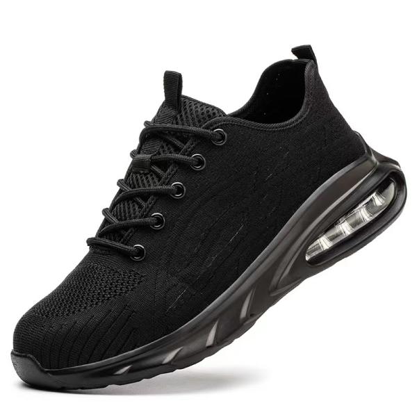 Lightweight Breathable Work Shoes Black / Pink Work Boots Womens