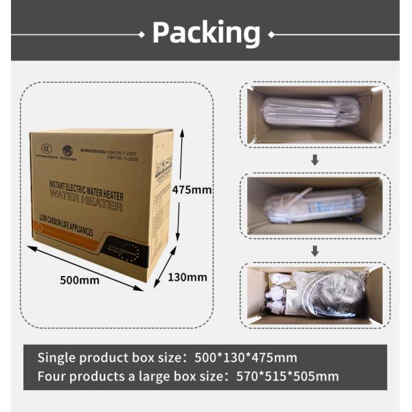 8000W Heating Instant Hot Water Heater Stainless Steel Wall Mounted