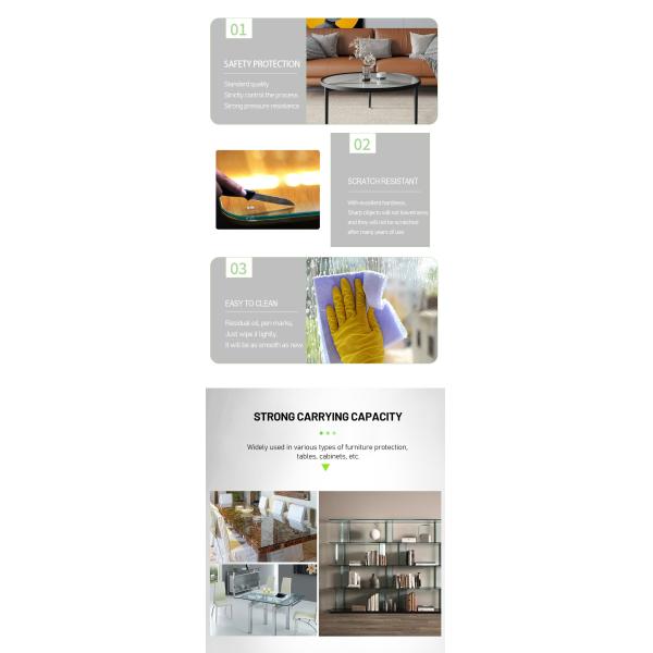 Single Glass Wired 5mm 6mm 10mm 16mm Thick Custom Tempered Clear Glass for Building