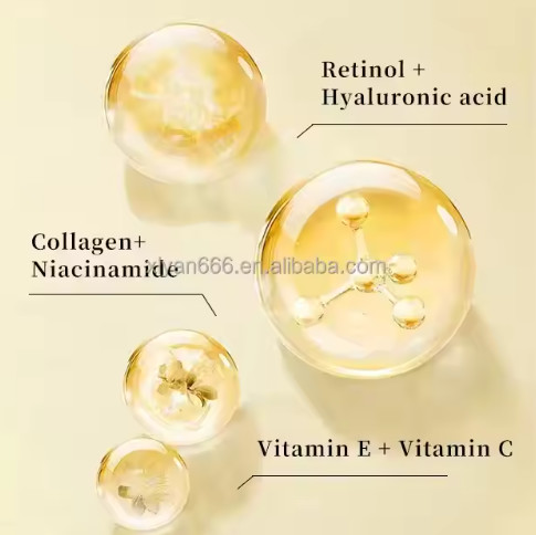 Cosméticos OEM ODM antienvejecimiento con retinol, vitamina C y antioxidantes