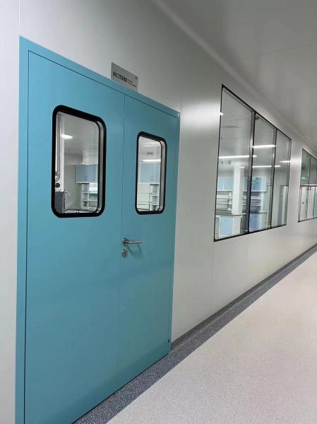GMP Isolamento térmico Farmacêutico Sala limpa Portas Metal Porta Para Hospital