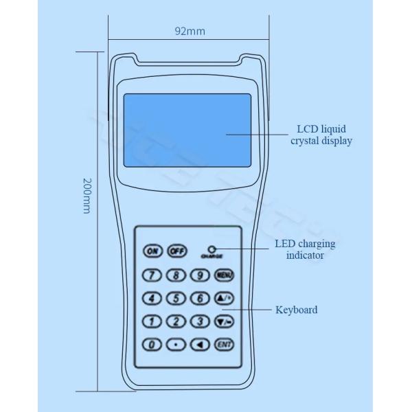 Handheld Ultrasonic Flow Meter IP65 Industrial Grade With Non Intrusive Design