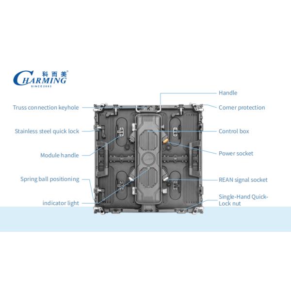 P2.6 P2.98 P3.91 IP65 Outdoor LED Video Wall Cabinet 7680Hz Refresh