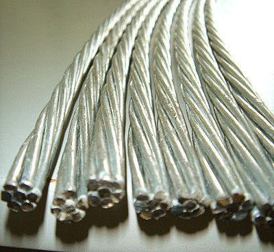 High Strength EHS Zinc Coated Steel Messenger Cable 3 8 Inch For Liquid Natural Gas Tanks
