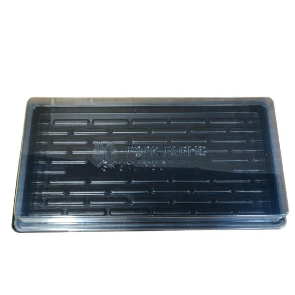 Caja de almacenamiento de agua para semillas de plantación hidropónica de invernadero de plástico PS negro reutilizable y personalizada